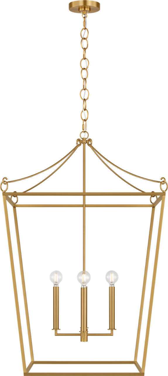 Visual Comfort Studio Canada - KSC1204BBS - Four Light Lantern - Carlyle - Burnished Brass | Burnished Brass