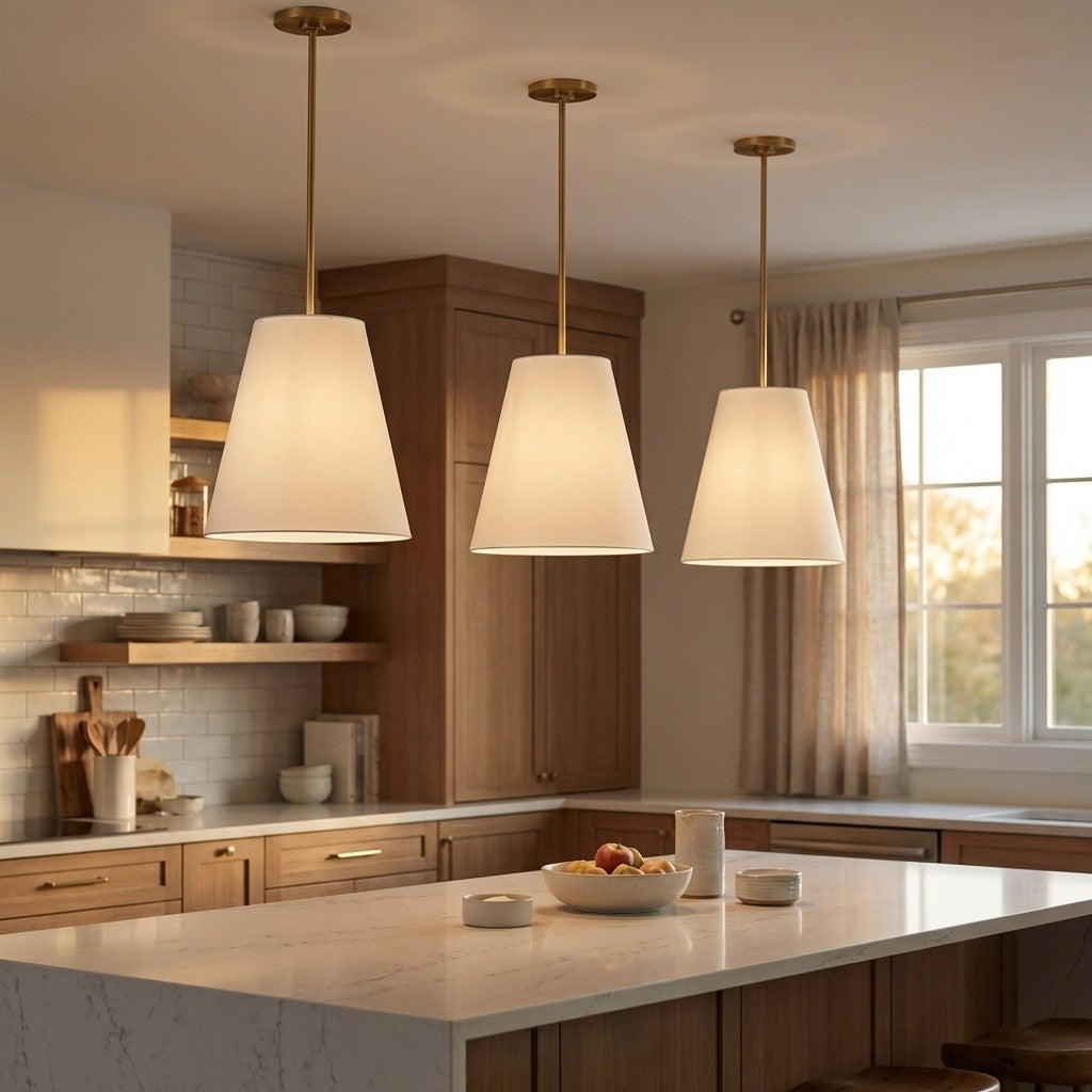 Visual Comfort Studio Canada - KSP1213BBS - Three Light Hanging Shade - Beauvoir - Burnished Brass | Burnished Brass