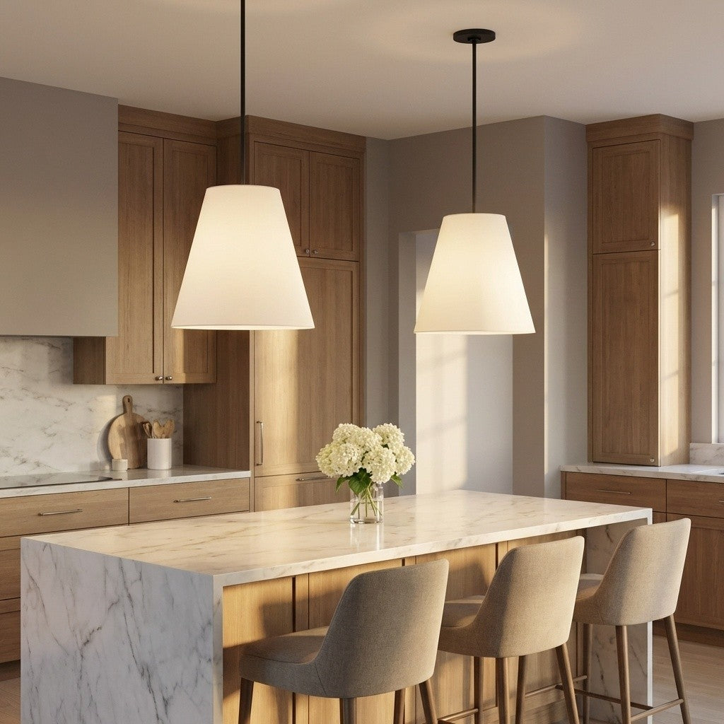 Visual Comfort Studio Canada - KSP1213MBK - Three Light Hanging Shade - Beauvoir - Midnight Black | Midnight Black