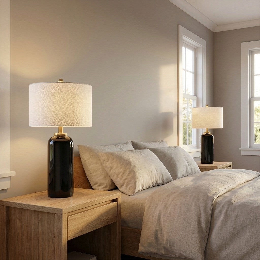 Visual Comfort Studio Canada - KST1241CBK - One Light Table Lamp - Lauren - Black Ceramic | Black Ceramic