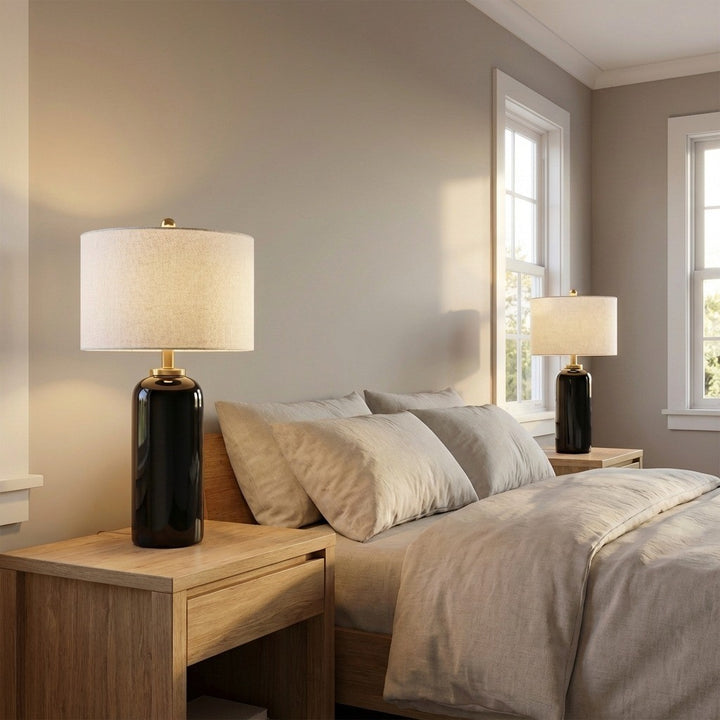 Visual Comfort Studio Canada - KST1241CBK - One Light Table Lamp - Lauren - Black Ceramic | Black Ceramic