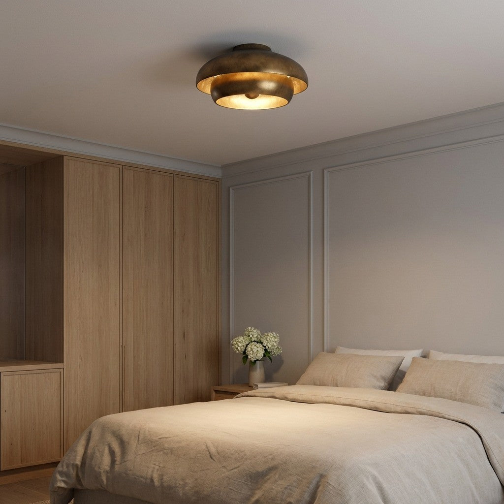 Visual Comfort Studio Canada - LXF1031VGD - One Light Flush Mount - Solene - Vintage Gild | Vintage Gild