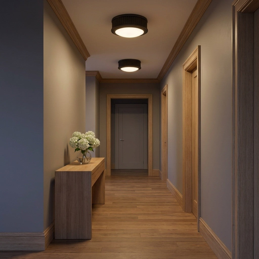 Visual Comfort Studio Canada - PCF1001AI - LED Flush Mount - Ritz - Aged Iron | Aged Iron