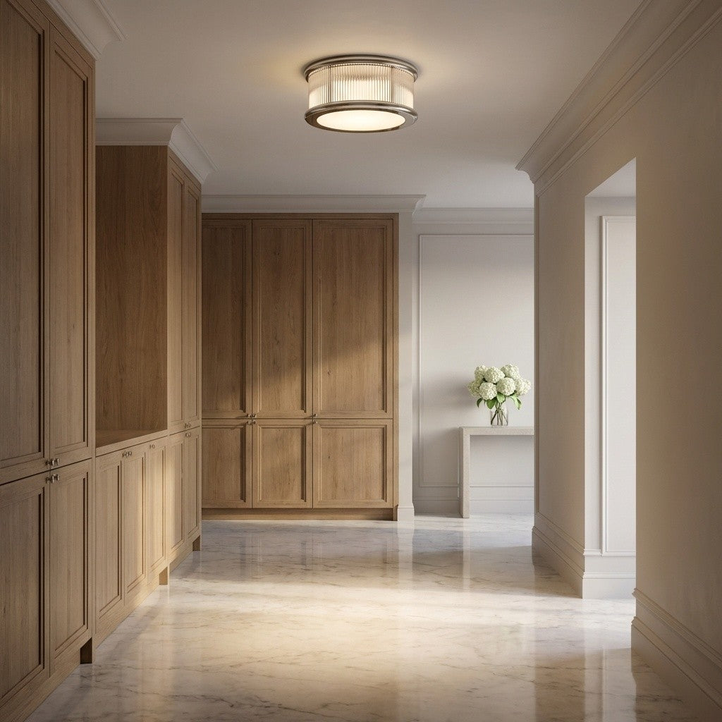 Visual Comfort Studio Canada - PCF1033PN - Three Light Flush Mount - Ritz - Polished Nickel | Polished Nickel