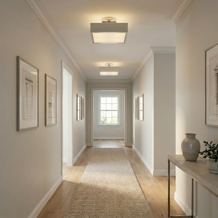 Visual Comfort Studio Canada - PCF1071PN - LED Semi Flush Mount - Dupont - Polished Nickel | Polished Nickel