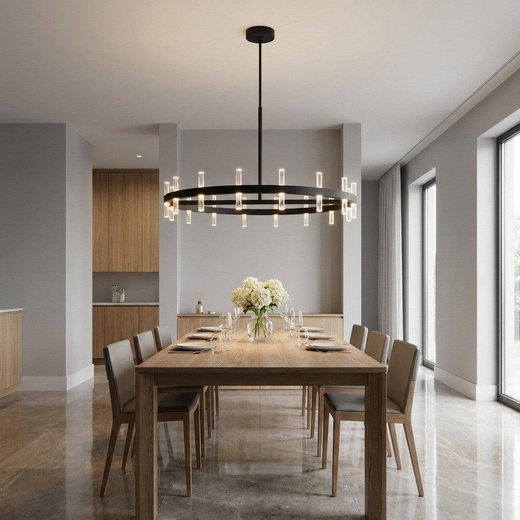 Visual Comfort Studio Canada - SLC11032MBK - LED Chandelier - Silas - Midnight Black | Midnight Black