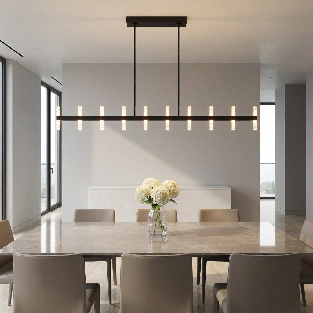 Visual Comfort Studio Canada - SLC11120MBK - LED Linear Pendant - Silas - Midnight Black | Midnight Black