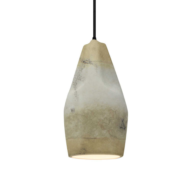 Radiance Collection One Light Pendant in Matte Black Justice Designs