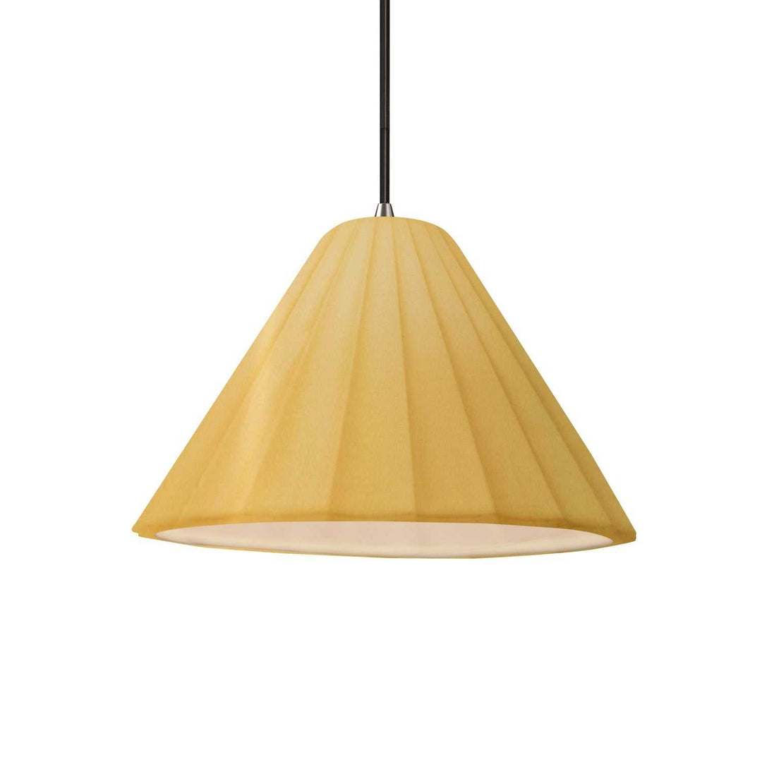 Radiance Collection One Light Pendant in Brushed Nickel Justice Designs