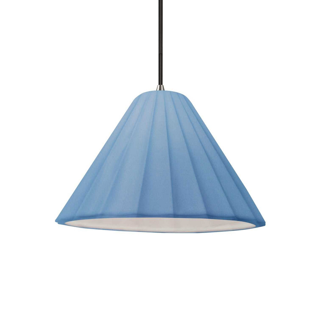 Radiance Collection One Light Pendant in Brushed Nickel Justice Designs