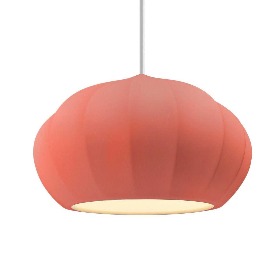 Radiance Collection One Light Pendant in Dark Bronze Justice Designs
