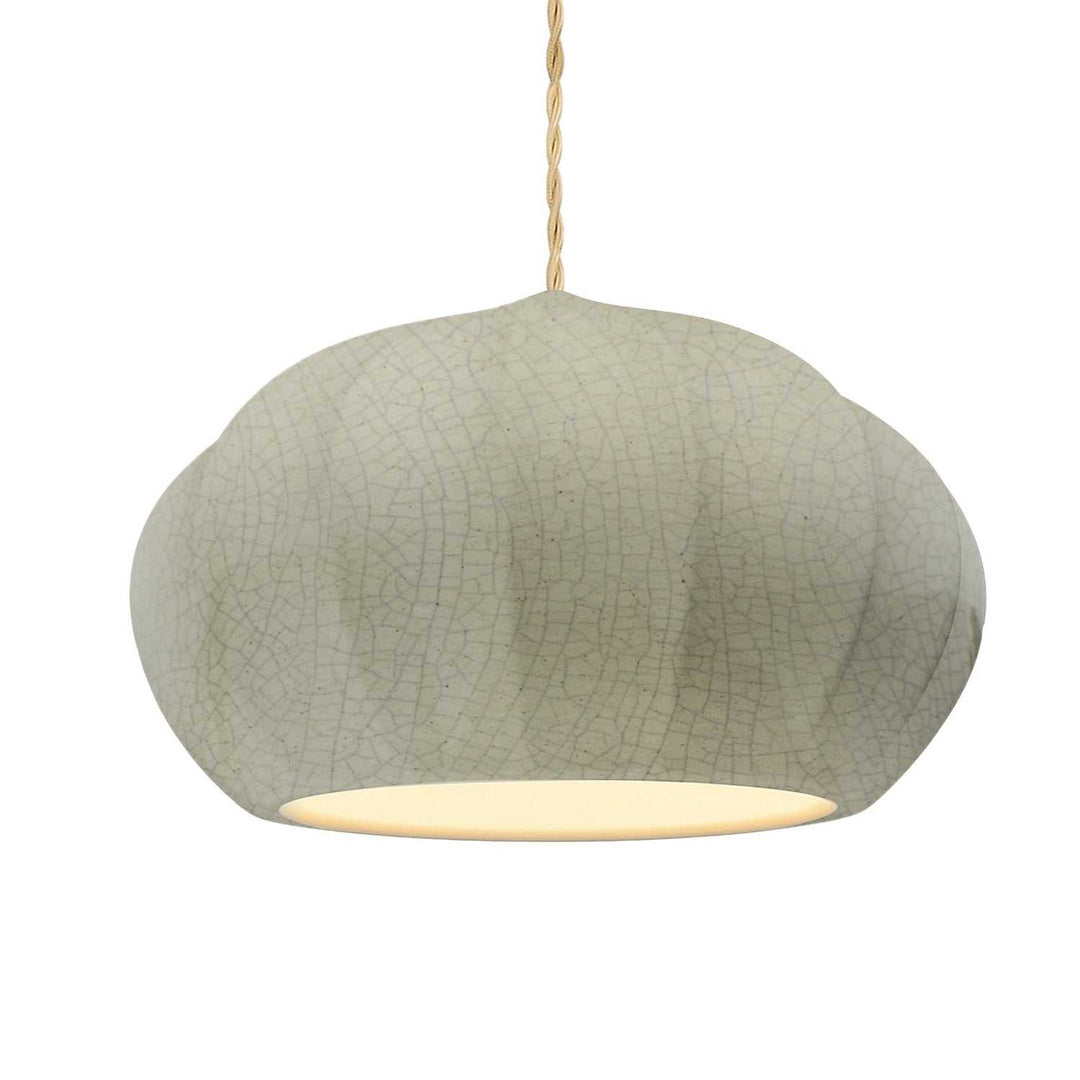 Radiance Collection One Light Pendant in Matte Black Justice Designs