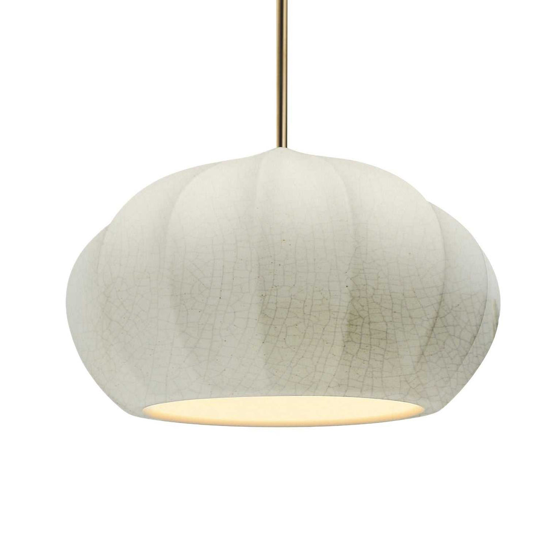 Radiance Collection One Light Pendant in Antique Brass Justice Designs