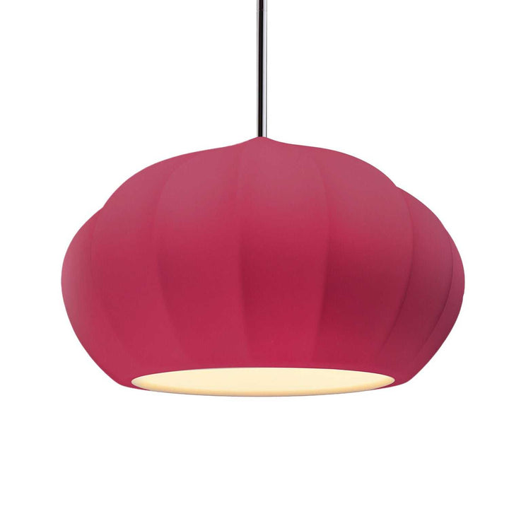 Radiance Collection One Light Pendant in Polished Chrome Justice Designs