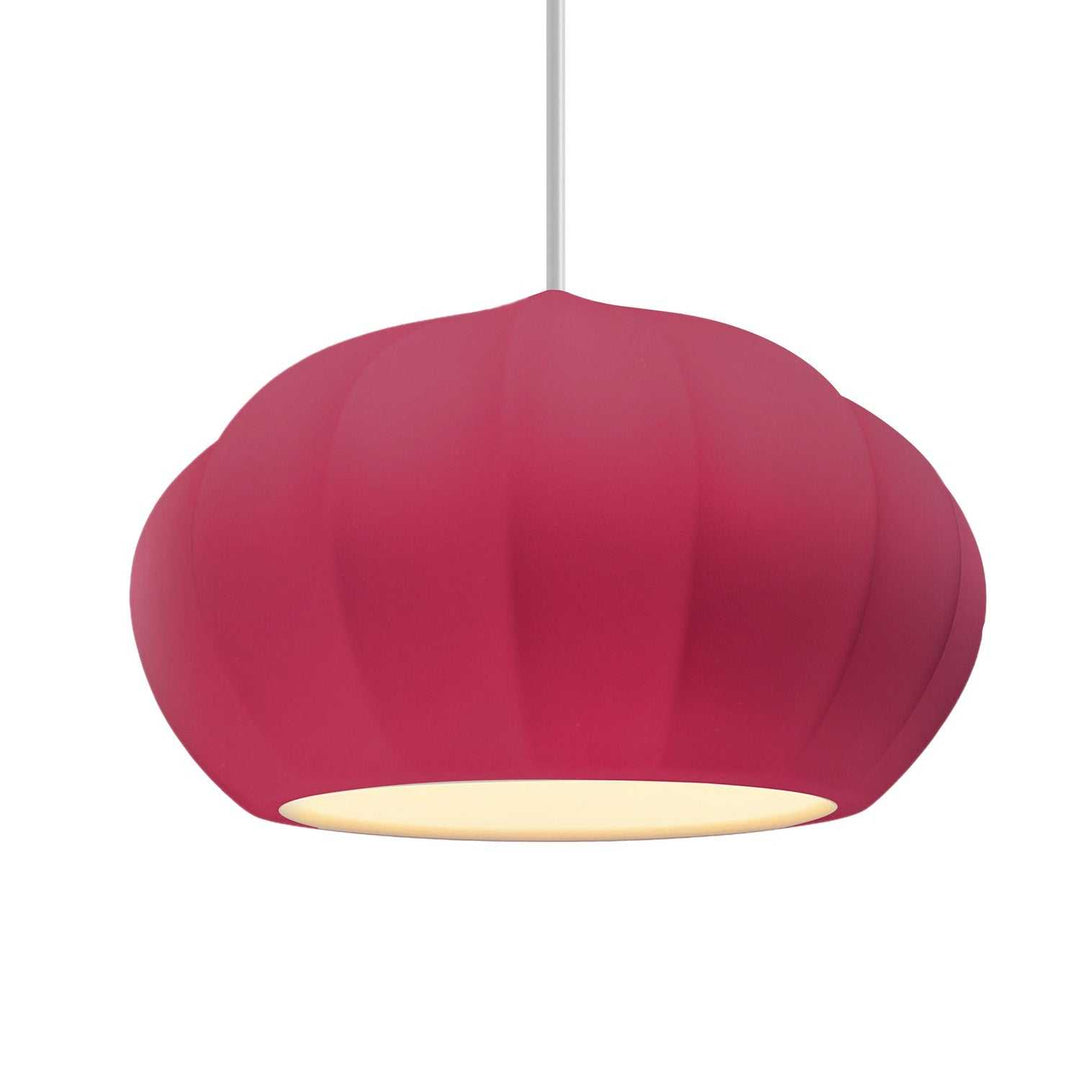 Radiance Collection One Light Pendant in Brushed Nickel Justice Designs