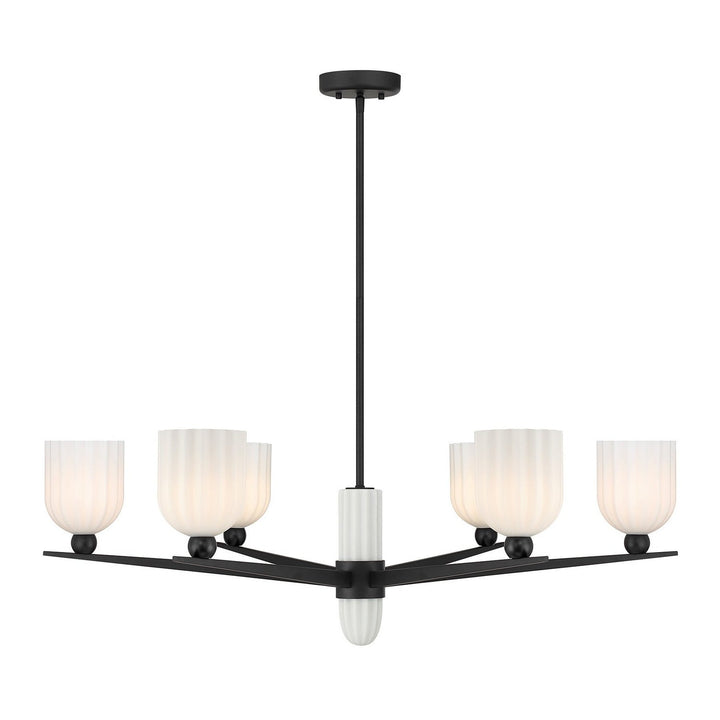 Savoy House - 1-1125-6-89 - Six Light Chandelier - Collier - Matte Black
