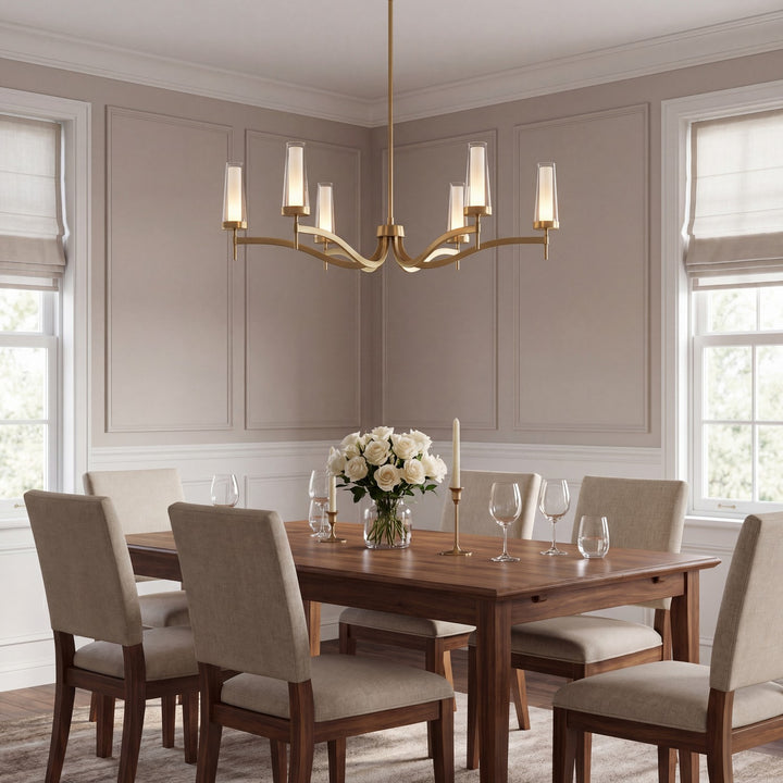 Savoy House - 1-1464-6-322 - LED Chandelier - Butler - Warm Brass