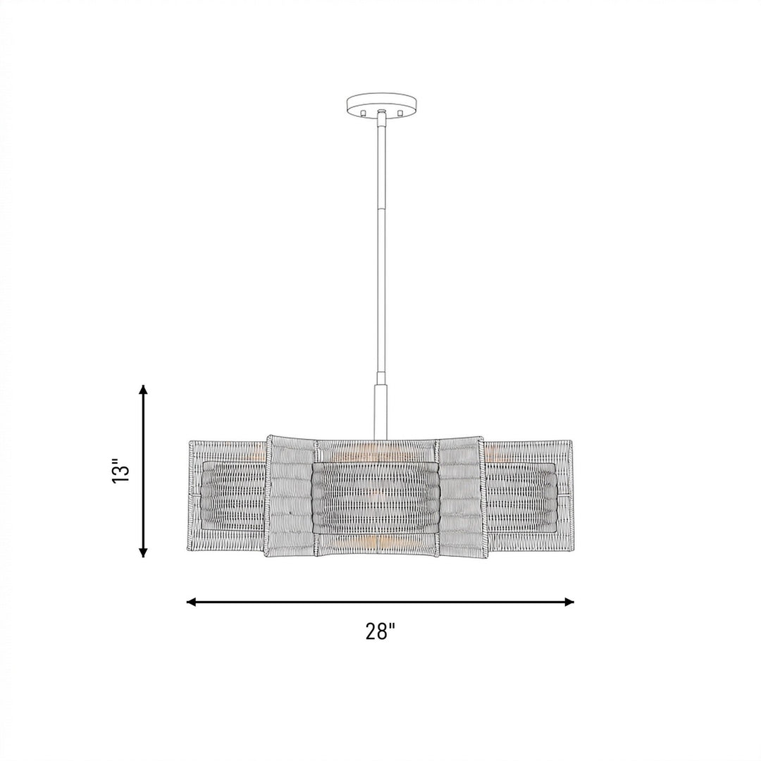 Savoy House - 1-1466-6-322 - Six Light Chandelier - Espacio - Warm Brass