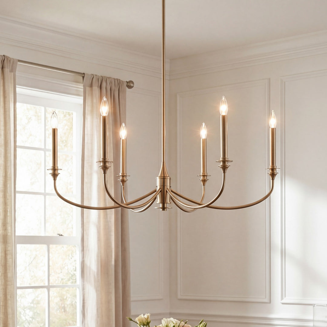 Savoy House - 1-1500-6-127 - Six Light Chandelier - Coventry - Noble Brass