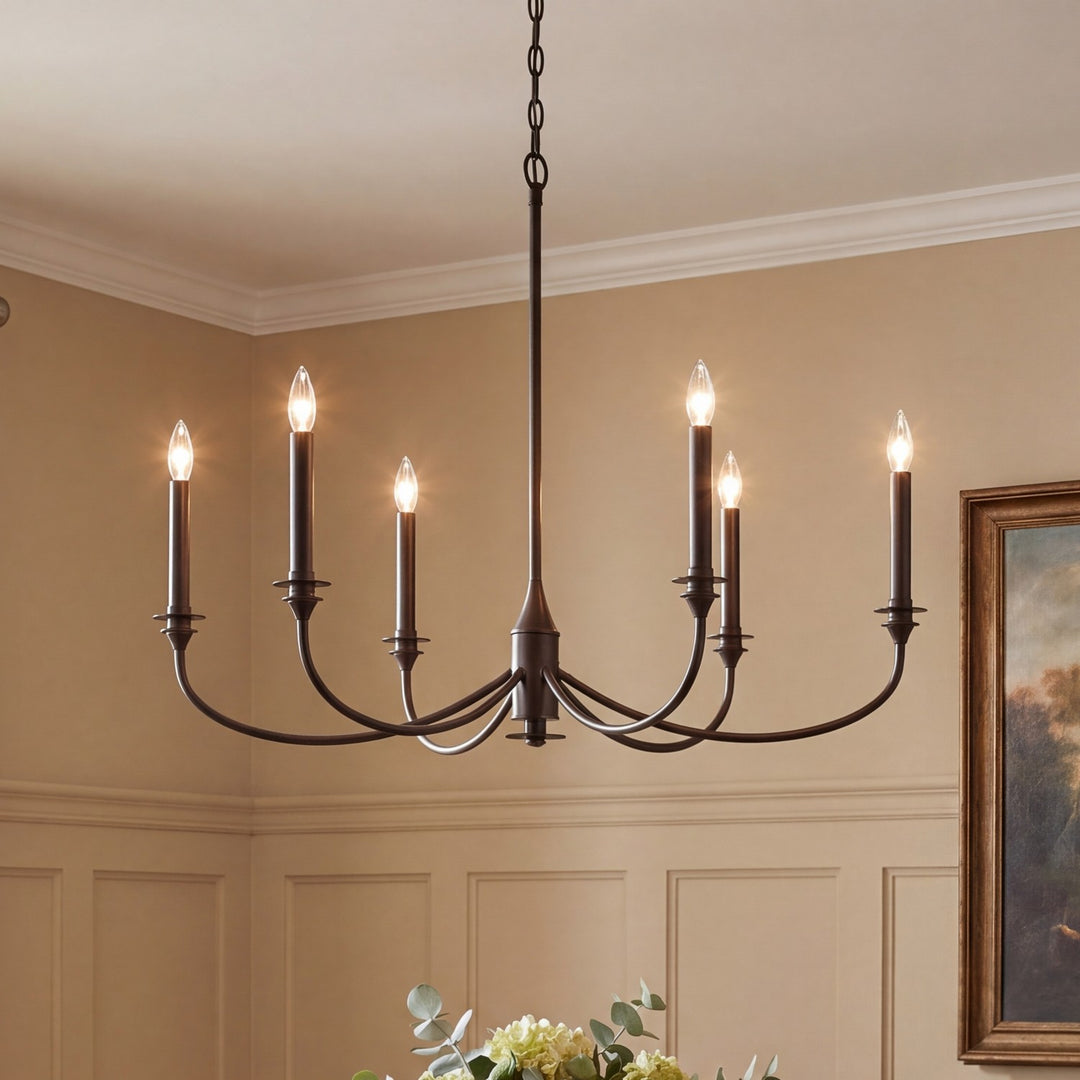 Savoy House - 1-1500-6-15 - Six Light Chandelier - Coventry - Mediterranean Bronze