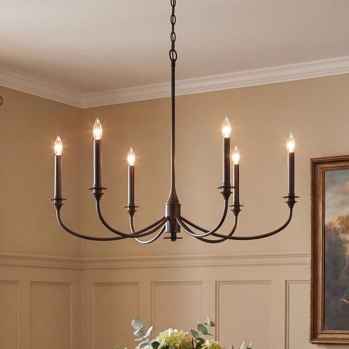 Savoy House - 1-1500-6-15 - Six Light Chandelier - Coventry - Mediterranean Bronze