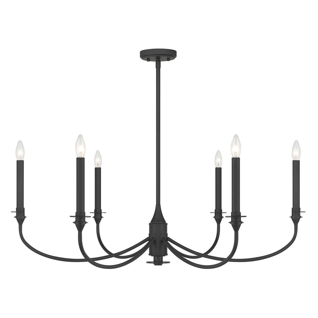 Savoy House - 1-1500-6-89 - Six Light Chandelier - Coventry - Matte Black