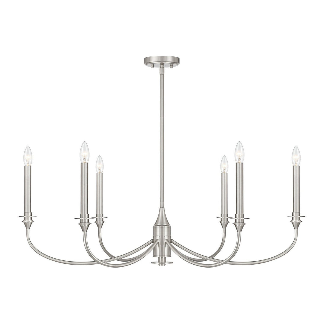 Savoy House - 1-1500-6-SN - Six Light Chandelier - Coventry - Satin Nickel