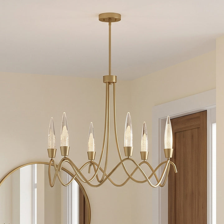 Savoy House - 1-1798-6-127 - LED Chandelier - Sofia - Noble Brass