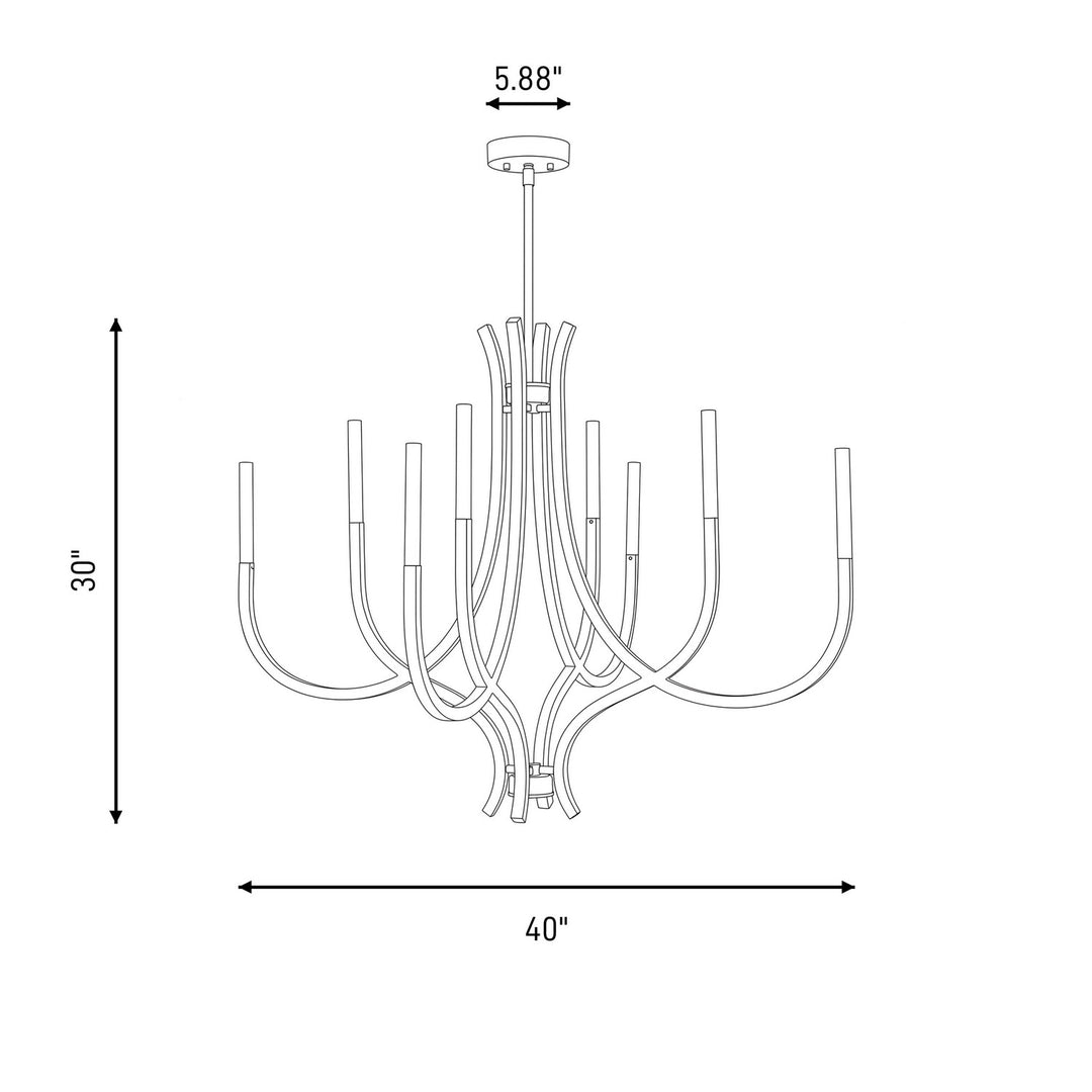 Savoy House - 1-1900-8-15 - LED Chandelier - Bradford - Mediterranean Bronze