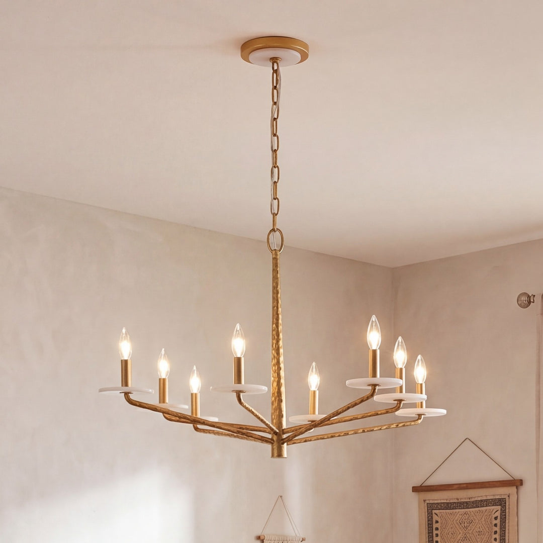 Savoy House - 1-1965-8-60 - Eight Light Chandelier - Judi - Distressed Gold