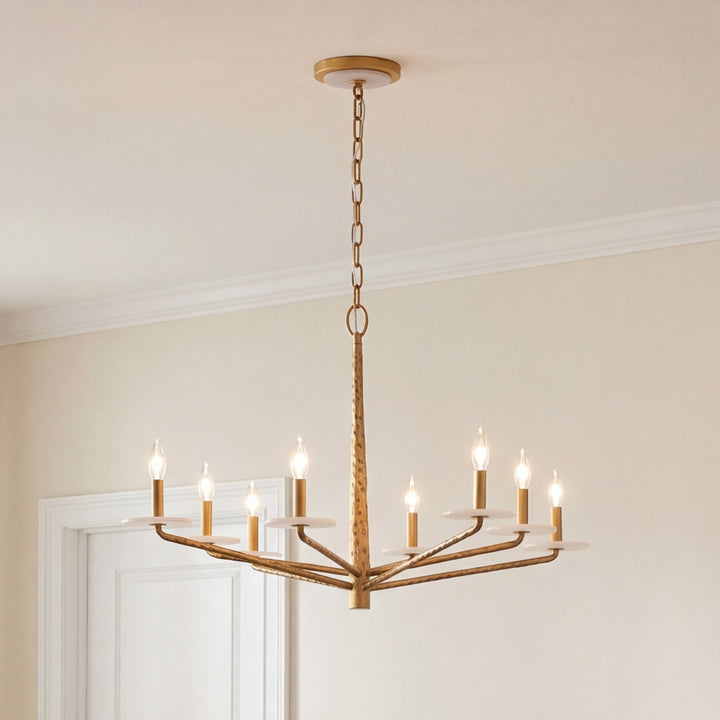 Savoy House - 1-1965-8-60 - Eight Light Chandelier - Judi - Distressed Gold