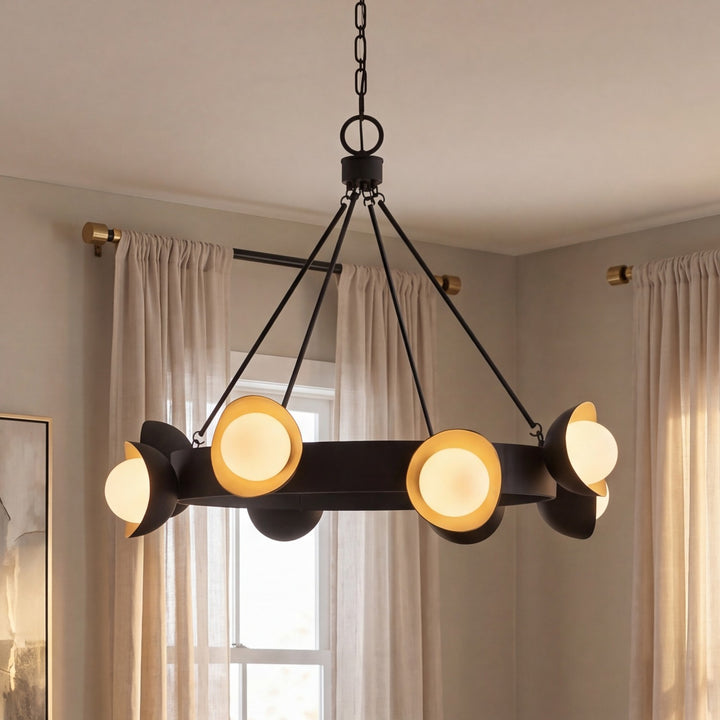 Savoy House - 1-2411-8-343 - LED Chandelier - Pierson - Black Cashmere and True Gold