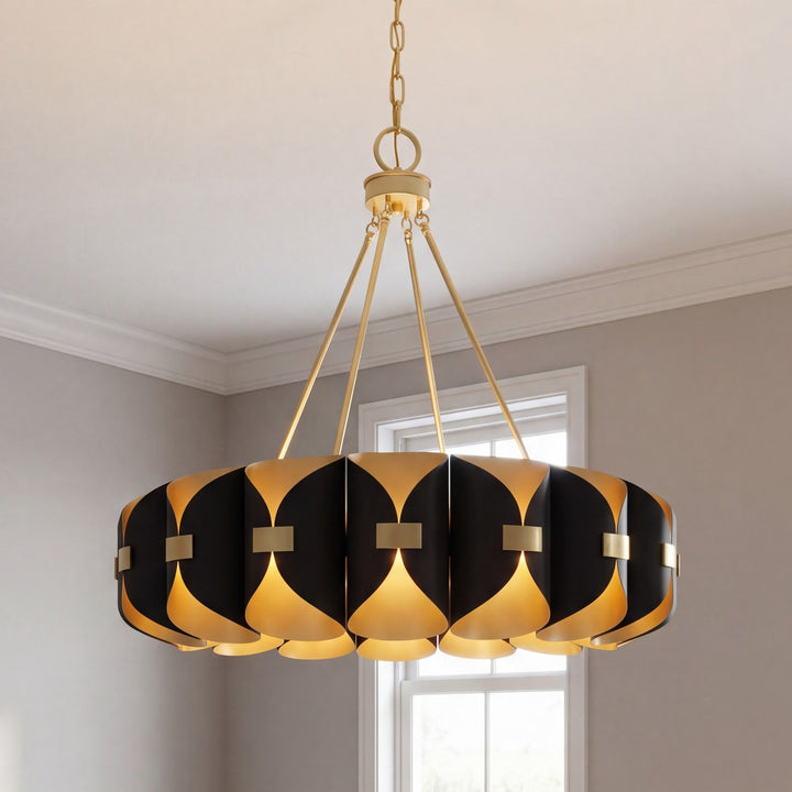 Savoy House - 1-2414-16-343 - LED Chandelier - Pelham - Black Cashmere and True Gold