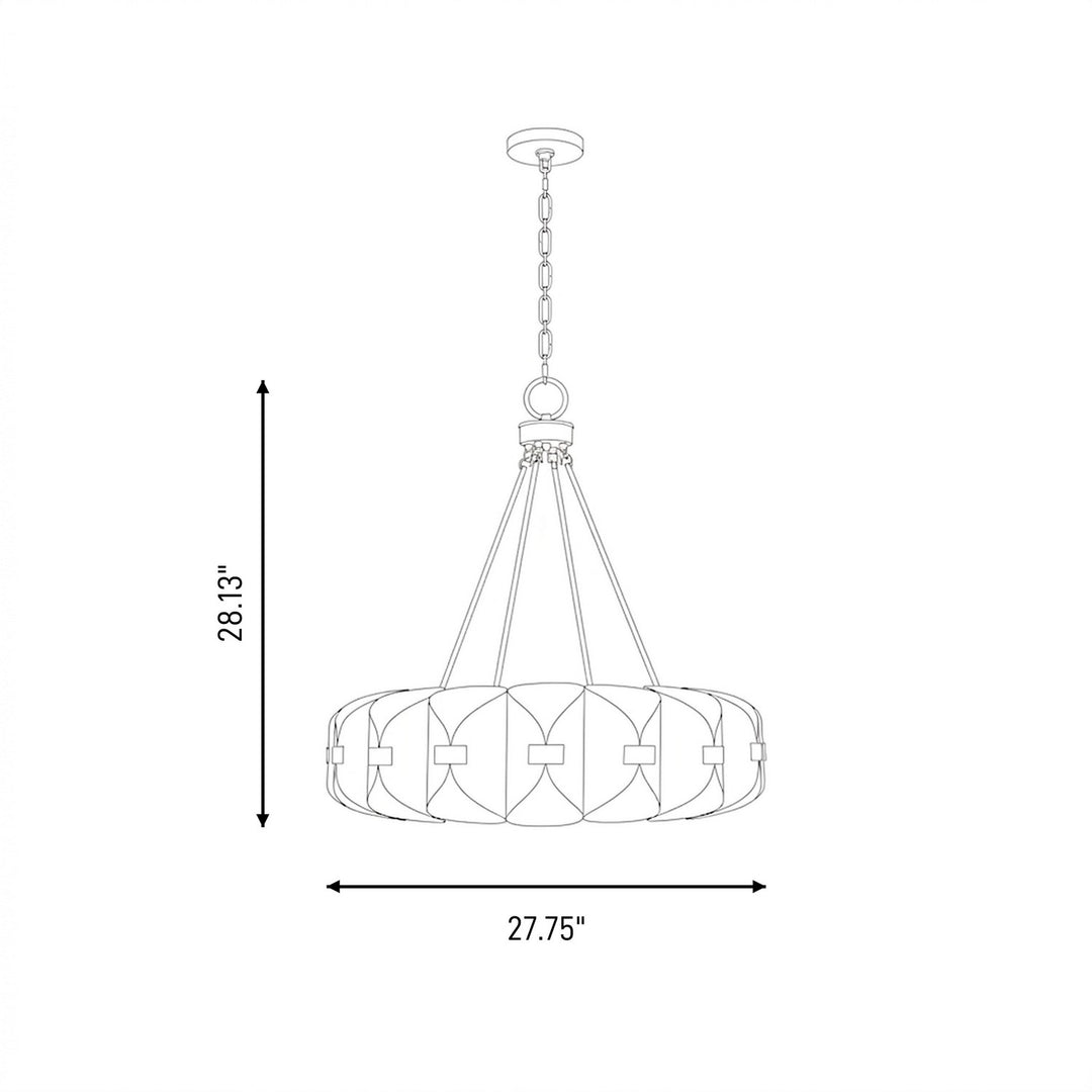 Savoy House - 1-2414-16-343 - LED Chandelier - Pelham - Black Cashmere and True Gold