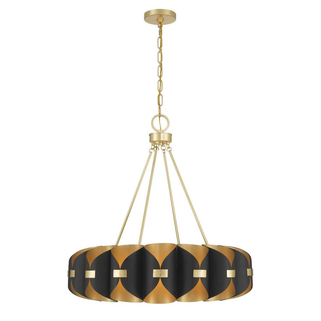 Savoy House - 1-2414-16-343 - LED Chandelier - Pelham - Black Cashmere/True Gold