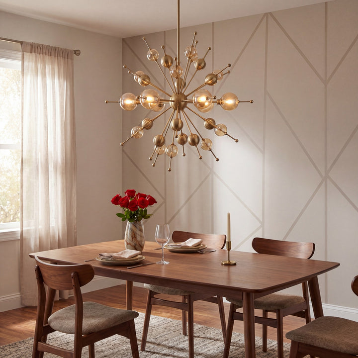 Savoy House - 1-2514-6-127 - Six Light Chandelier - Crescent - Noble Brass