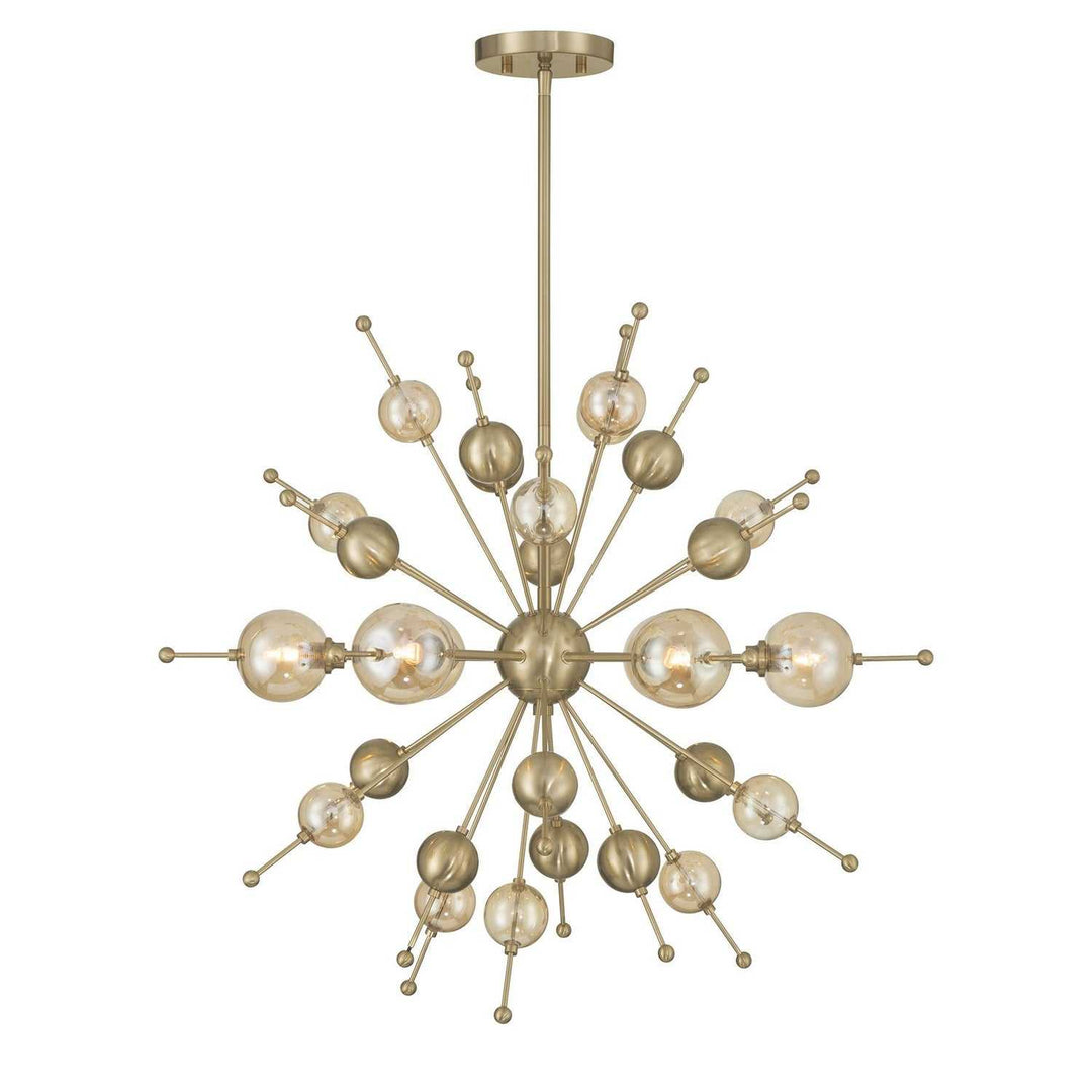 Savoy House - 1-2514-6-127 - Six Light Chandelier - Crescent - Noble Brass