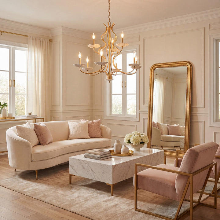 Savoy House - 1-2990-9-38 - Nine Light Chandelier - Lilly - Royal Gold