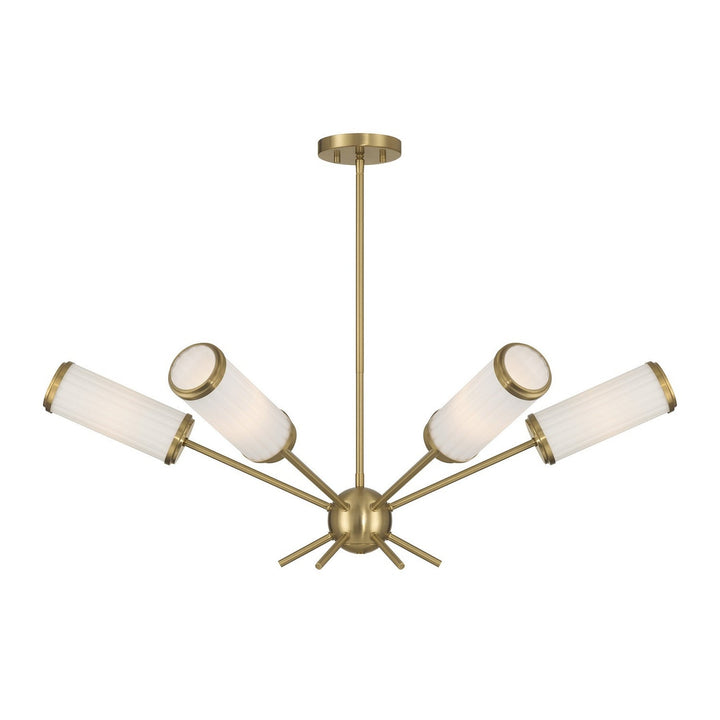 Savoy House - 1-3198-6-322 - Six Light Chandelier - Denison - Warm Brass