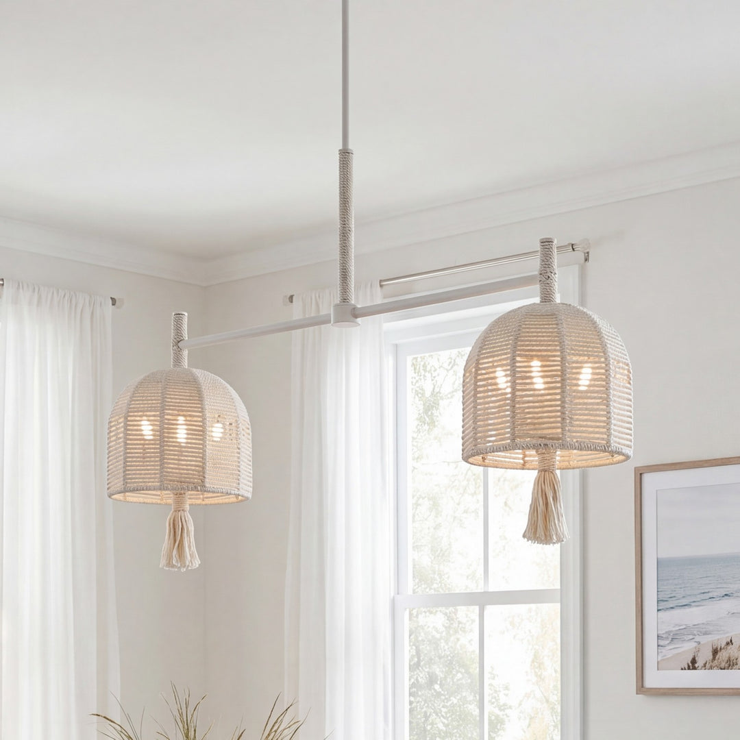Savoy House - 1-3403-6-341 - Six Light Chandelier - Lunara - Cotton