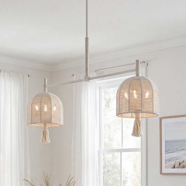 Savoy House - 1-3403-6-341 - Six Light Chandelier - Lunara - Cotton