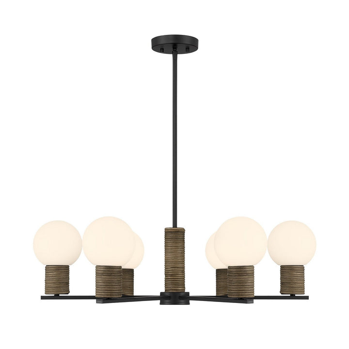 Savoy House - 1-4080-6-89 - Six Light Chandelier - Jarrell - Matte Black