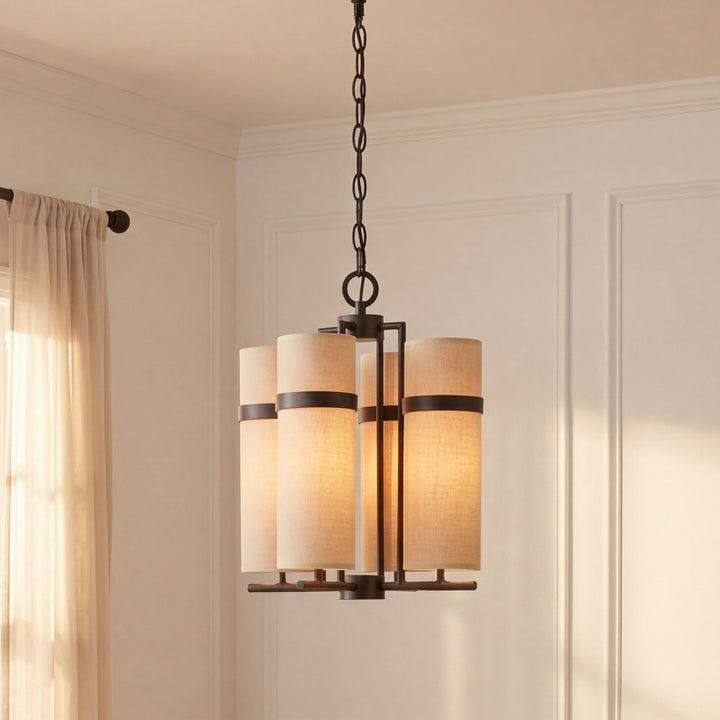 Savoy House - 1-4561-4-15 - Four Light Chandelier - Weston - Mediterranean Bronze