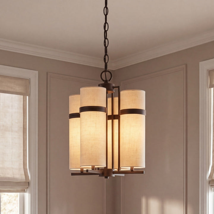 Savoy House - 1-4561-4-15 - Four Light Chandelier - Weston - Mediterranean Bronze
