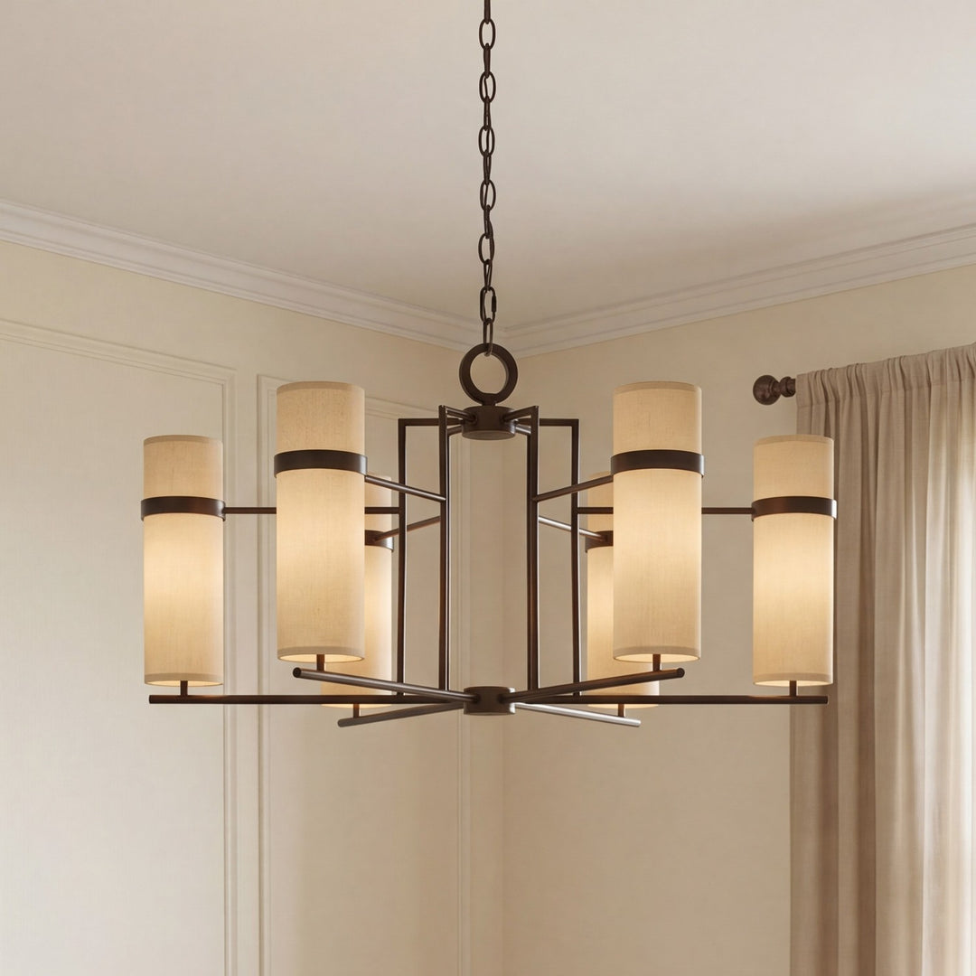 Savoy House - 1-4562-6-15 - Six Light Chandelier - Weston - Mediterranean Bronze