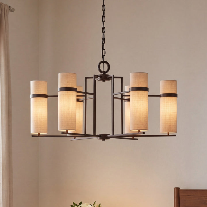 Savoy House - 1-4562-6-15 - Six Light Chandelier - Weston - Mediterranean Bronze