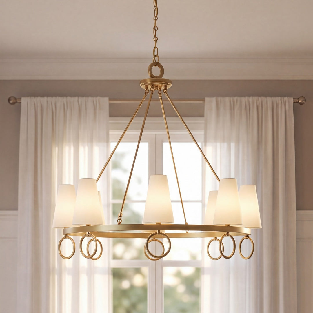 Savoy House - 1-4702-8-322 - Eight Light Chandelier - Wilkes - Warm Brass