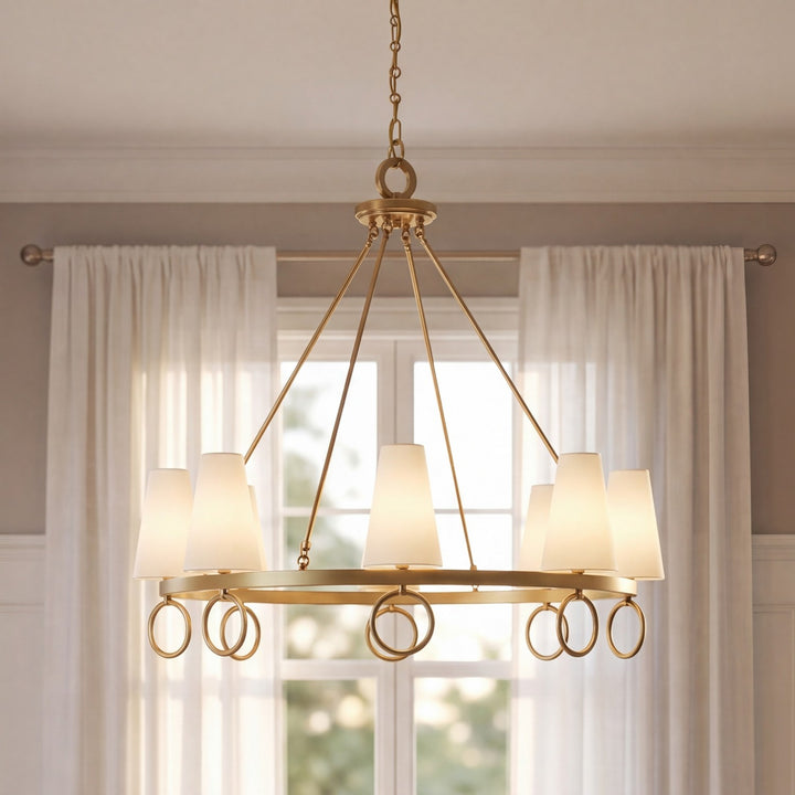Savoy House - 1-4702-8-322 - Eight Light Chandelier - Wilkes - Warm Brass