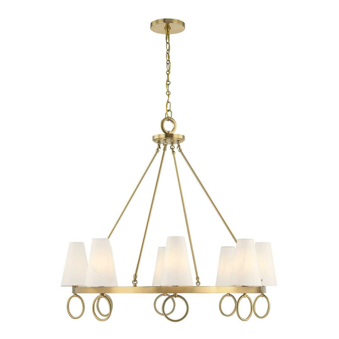 Savoy House - 1-4702-8-322 - Eight Light Chandelier - Wilkes - Warm Brass