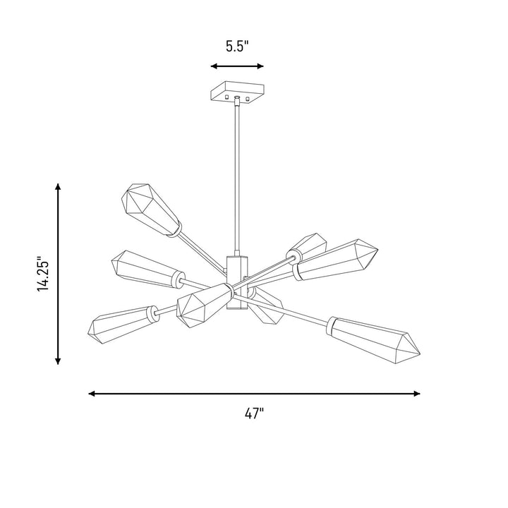 Savoy House - 1-6120-8-127 - LED Chandelier - Leland - Noble Brass